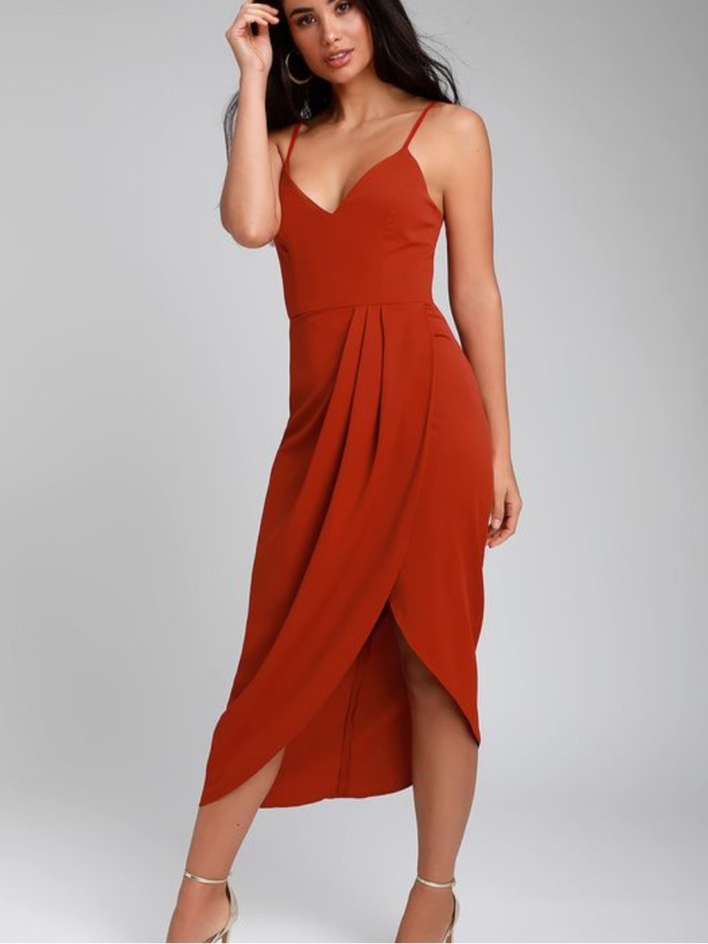 Lulu’s Reinette Wrap Midi Dress